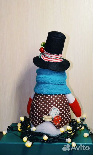 Снеговик мягкая игрушка