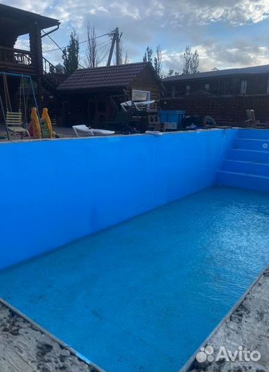 Бассейн из полипропилена 6м*3м*1,5м