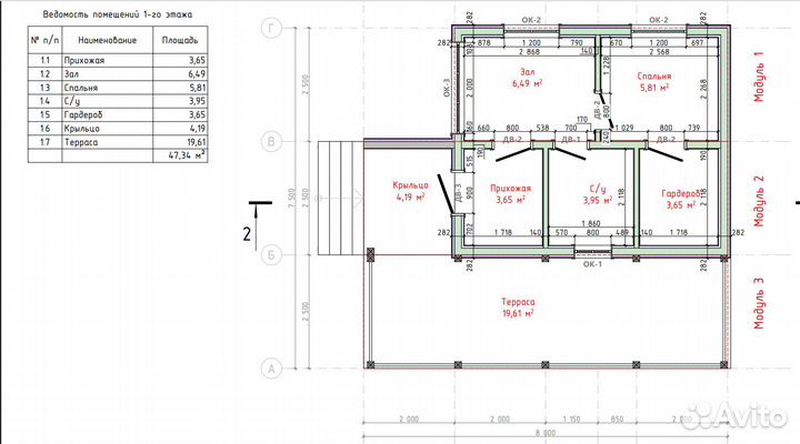 Каркасный Модульный дом