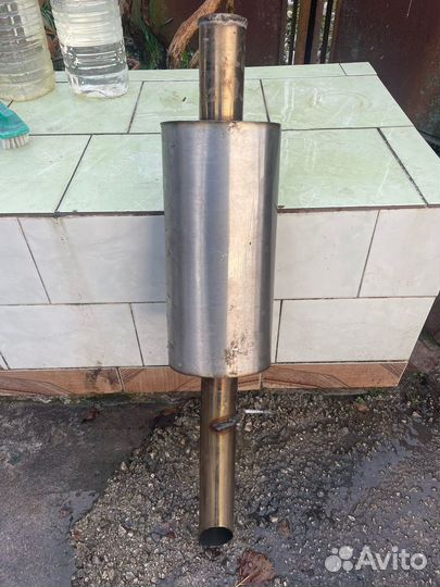 Задний бочок глушителя 63 мм