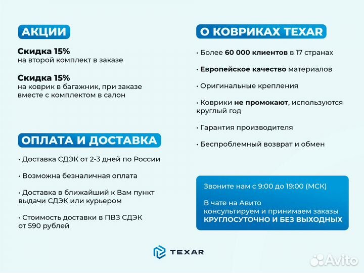 Коврики BMW Z4 II E89 2009-2017