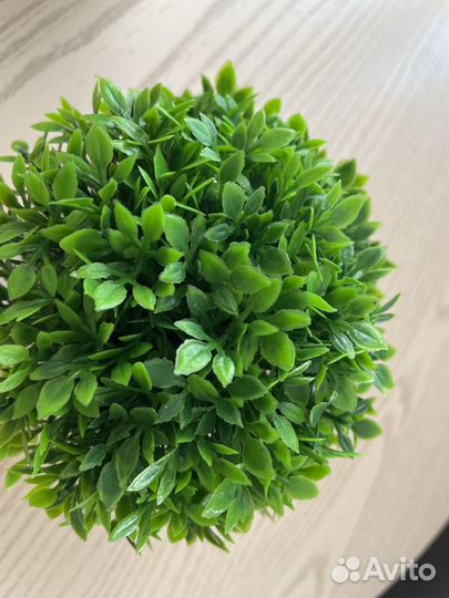 Искусственные кустики с горшками