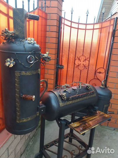 Коптильня-мангал,печь под казан