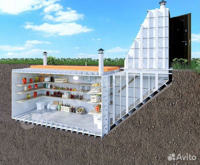 Погреб металлический