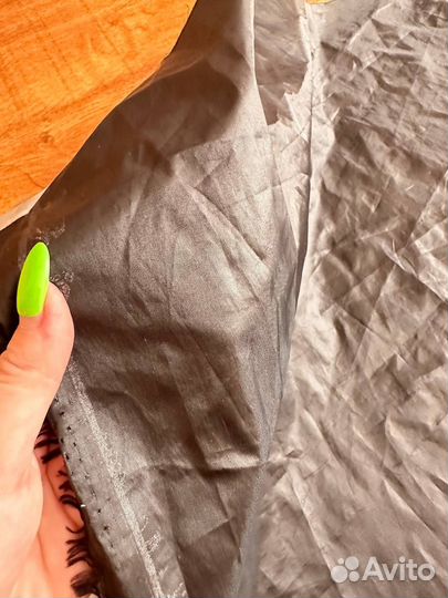 Отрез подкладочная ткань подкладка плащевая черная