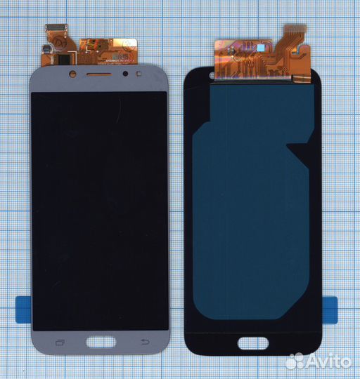 Дисплей Samsung SM-J730F серебристо-голубой oled