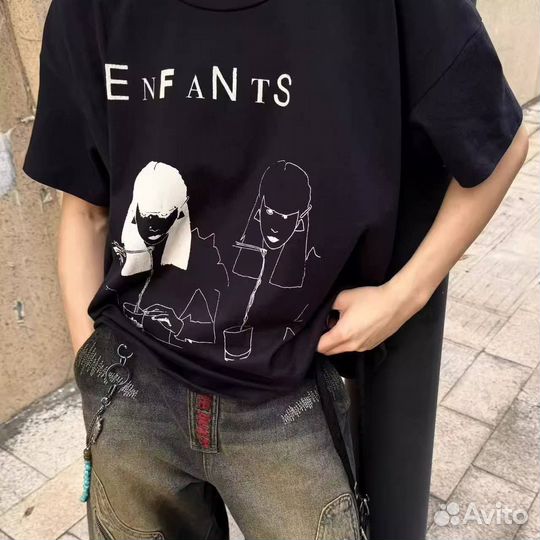 Футболка ERD оверсайз черная