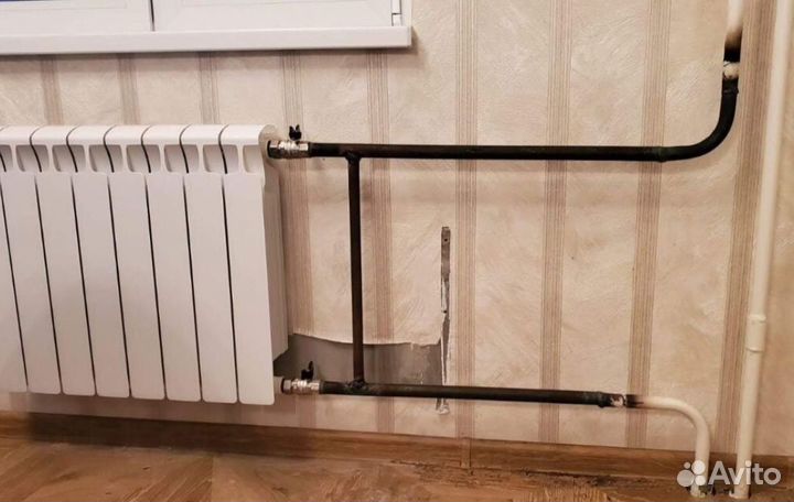 Услуги газосварщика Замена радиатора отопления