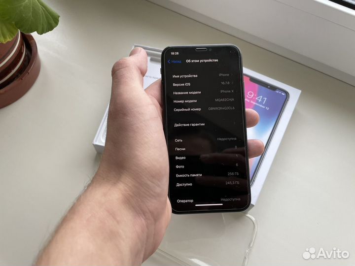 iPhone X, 256 ГБ
