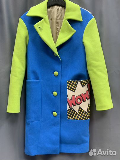 Пальто для девочки 130 - 145 стильное