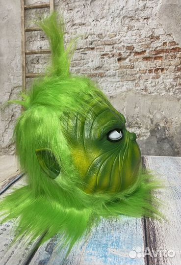 Гринч маска и перчатки