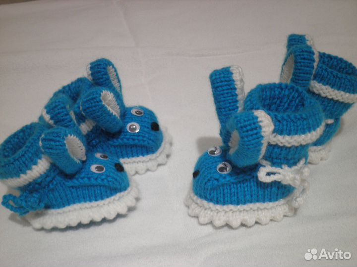 Пинетки вязаные детские