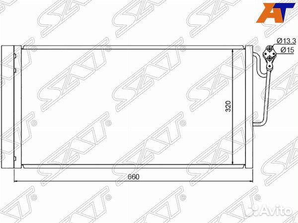 Радиатор кондиционера mini clubman 07, mini cooper