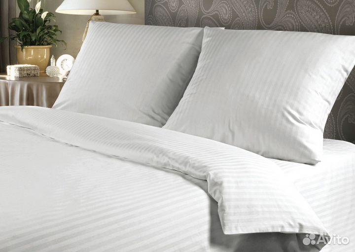 Ткань сатин страйп для отелей и гостиниц