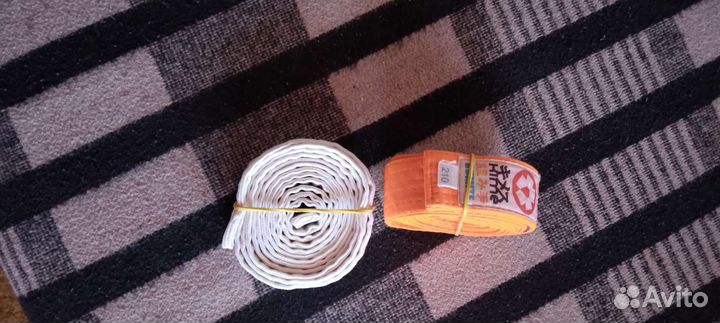 Перчатки для единоборств. Пояс оранжевый