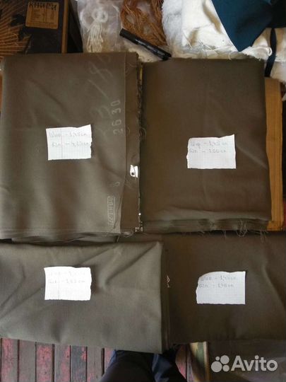 Ткань костюмная.Пврадная. Портянки.Времен СССР