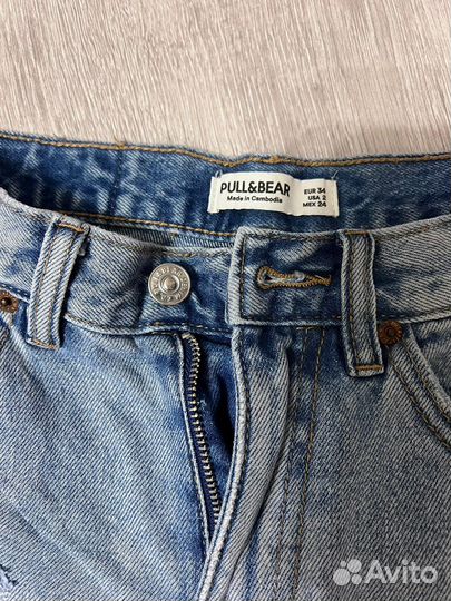 Женские джинсовые шорты pull&bear