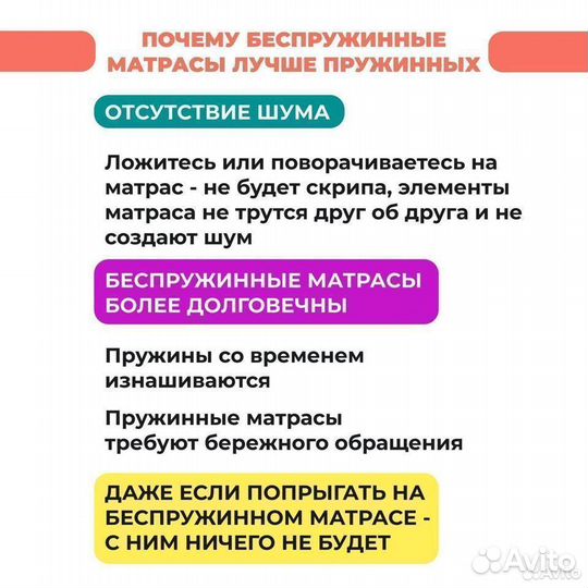 Матрас 90х200 новый беспружинный Лайт Плюс