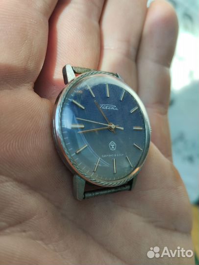 Часы Ракета джинс синий циферблат