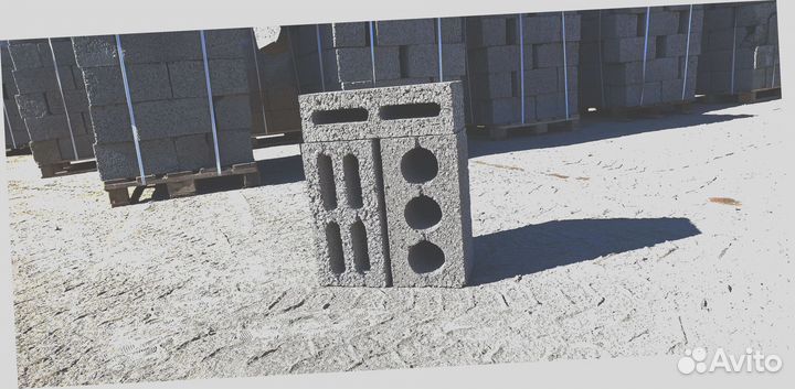 Керамзитобетонный блок DAV#12423