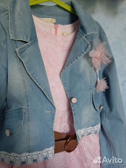 Платье и жакет 140-146