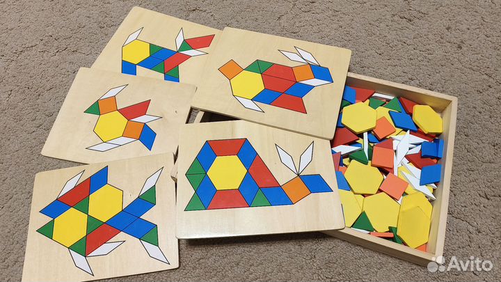 Melissa doug мозаика трафарет с блоками на досках