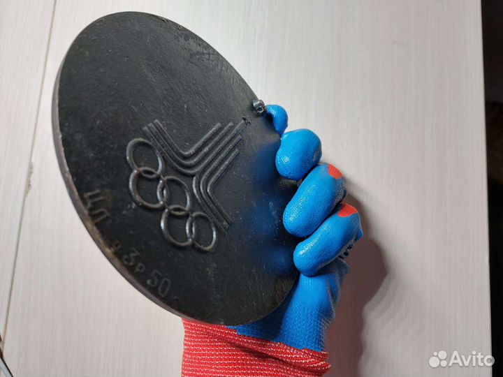 Настенный медальон бег олимпиада 1980. d150 mm