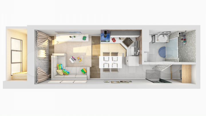 Квартира-студия, 27,5 м², 6/25 эт.