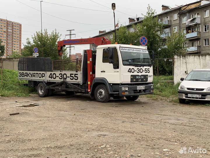 Услуги эвакуатора, кран - борт, 24/7