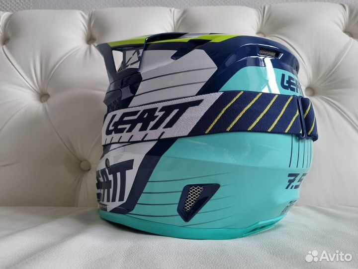 Шлем Leatt Moto 7.5 Helmet Kit Navy + очки эндуро