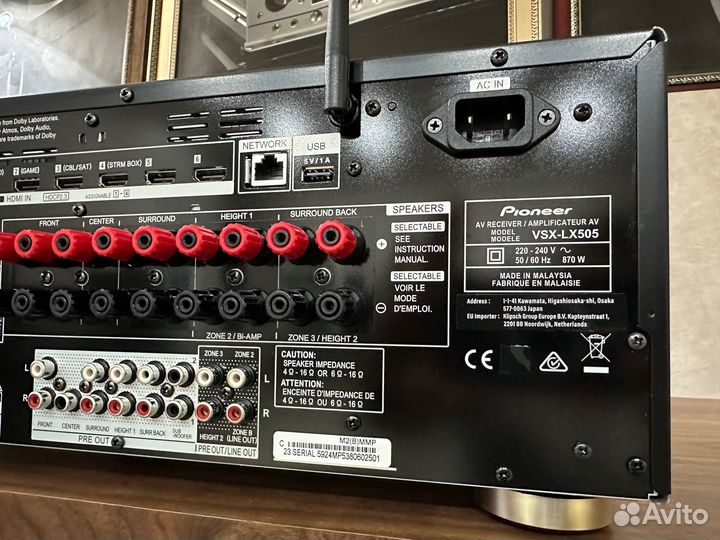 AV ресивер Pioneer VSX LX 505 M2 black новый