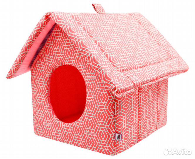 760527 дом изба на молнии Геометрия бязь №2 44*40*