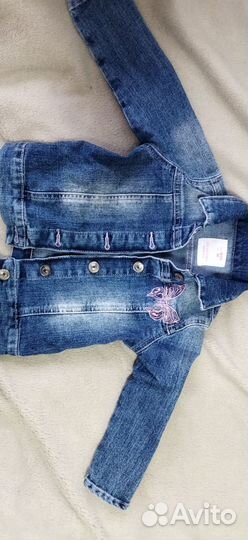 Джинсовая куртка, джинсовка для девочки 92