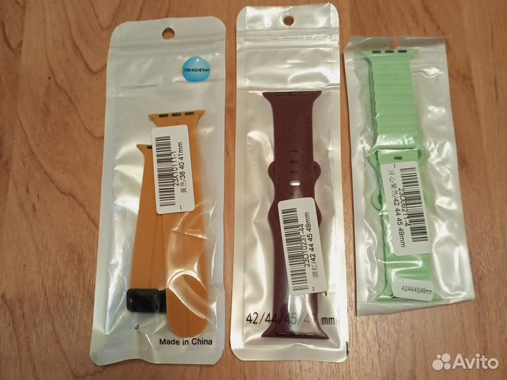 Ремешки для часов apple watch и xiaomi mi band 8