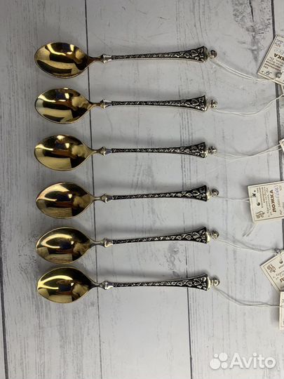 Комплект серебряных ложек 925 проба