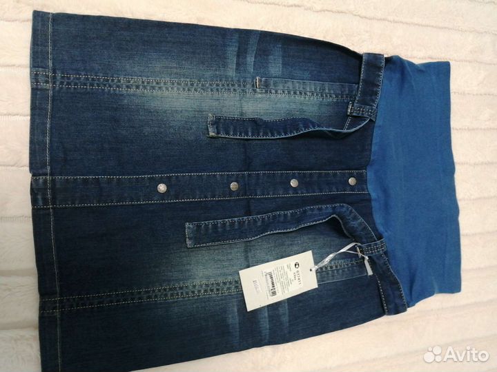 Юбка джинсовая для беременных