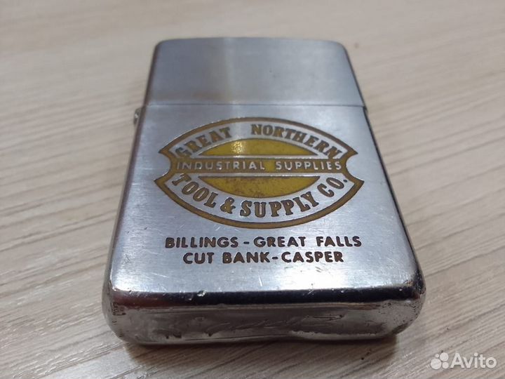 Старая Зажигалка Бензиновая Zippo оригинал 1967г