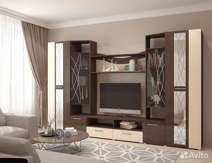 Гостиная Гамма с зеркалами