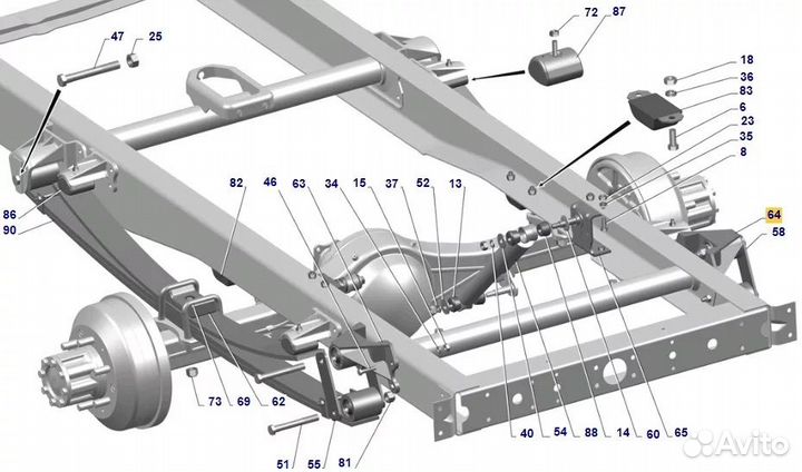 Кронштейны газель рамы кабины рессор