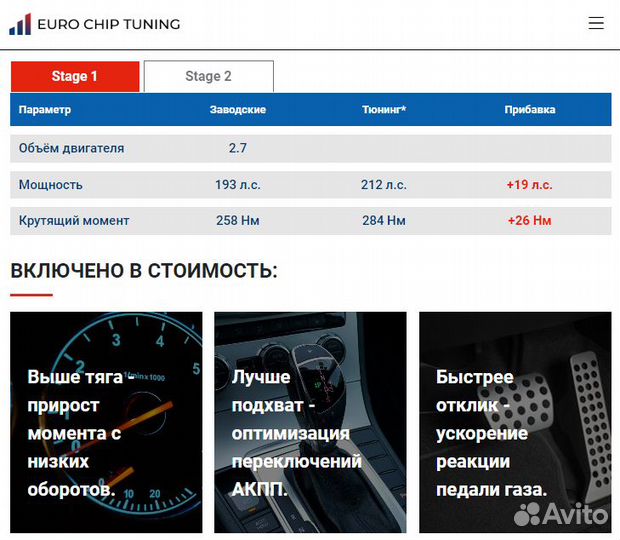 Чип тюнинг Dodge Magnum 2.7 193 лс