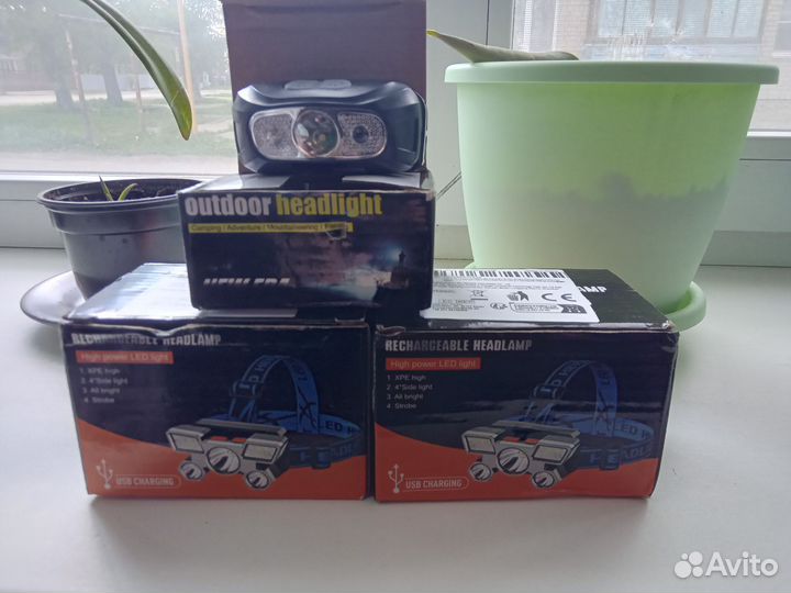 Налобный фонарь аккумуляторный