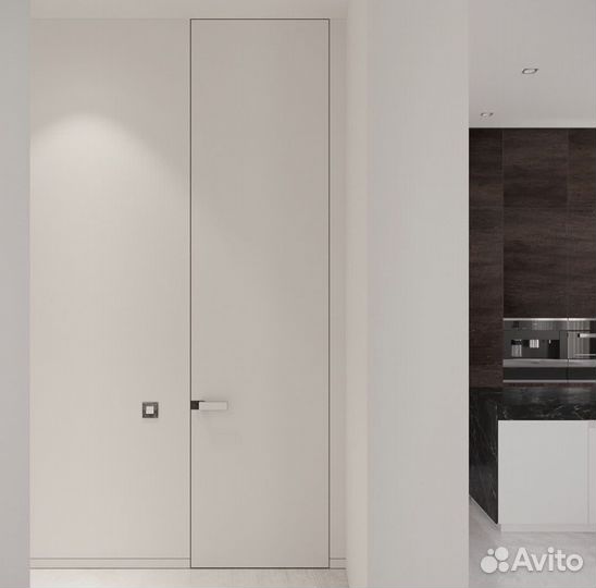 Скрытые двери под отделку