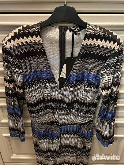 Платье с узорами Elisabetta Franchi