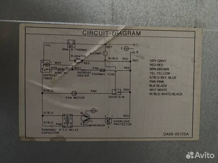 Холодильник samsung da68