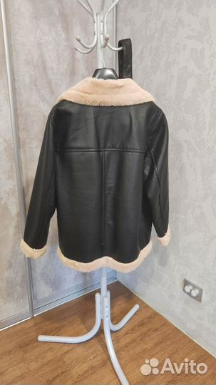 H&M Дубленка авиатор женская 48-50