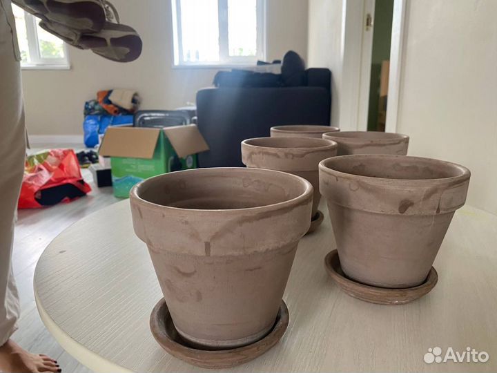 Глиняное кашпо