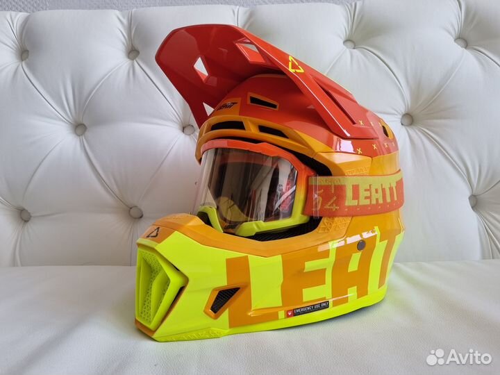 Enduro Шлем Leatt 7.5 V23 Оранжевый + очки 4.5