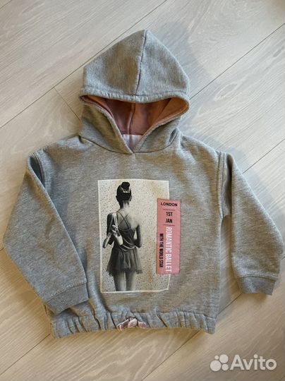 Толстовка с капюшоном детская zara 116