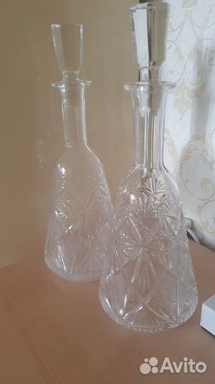 Хрустальная водочница СССР