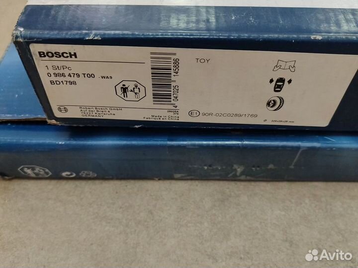 Bosch 0 986 479 T00 Диск тормозной передний